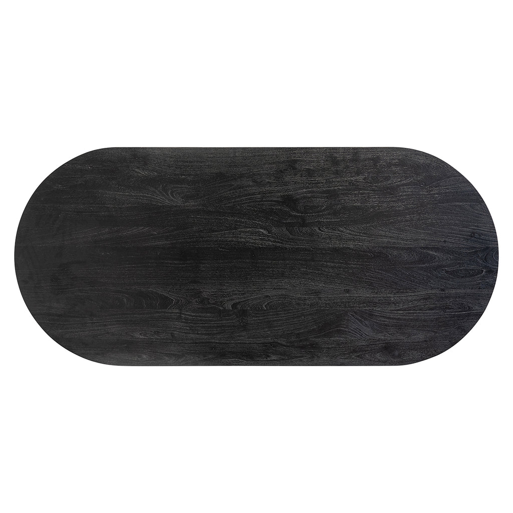 Dining table Revelin 200 (Black/gold)