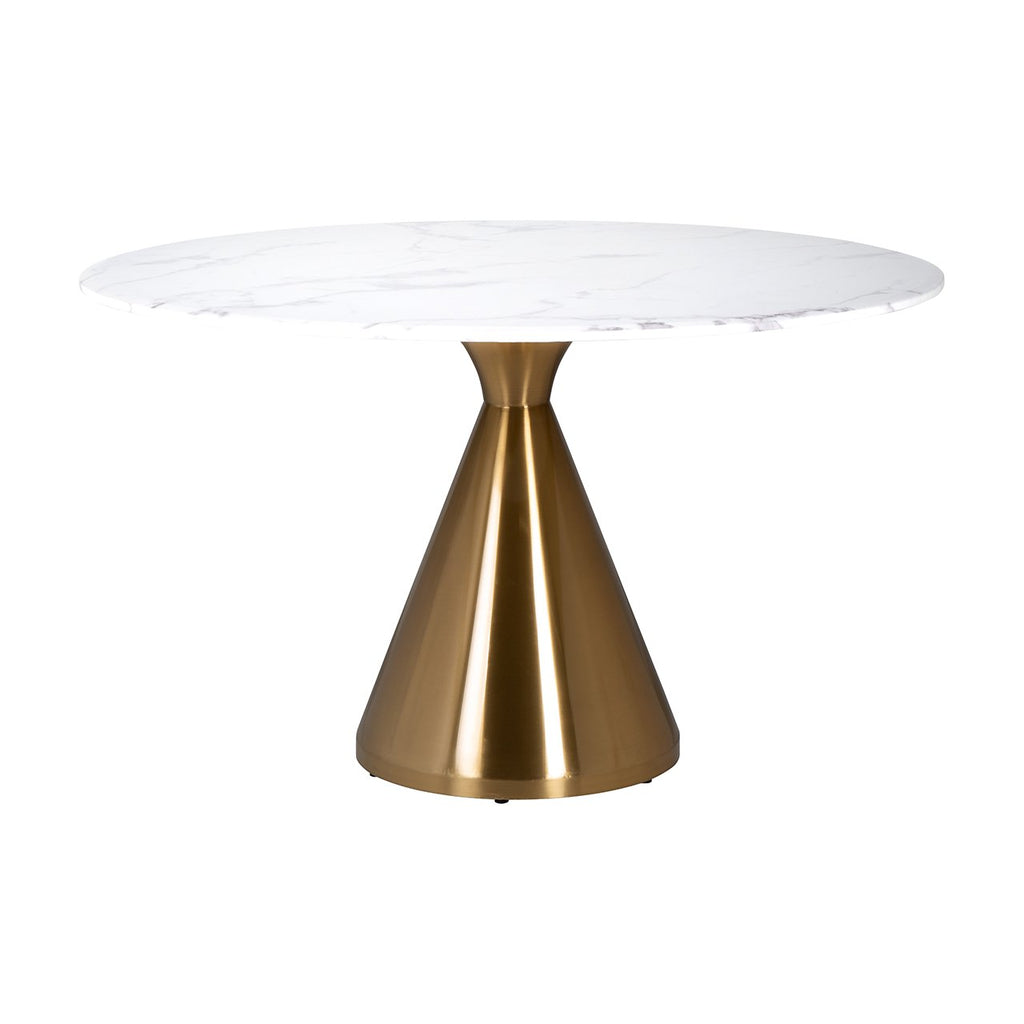 Richmond Interiors Dining Table Tenille 130Ø Brushed Gold
