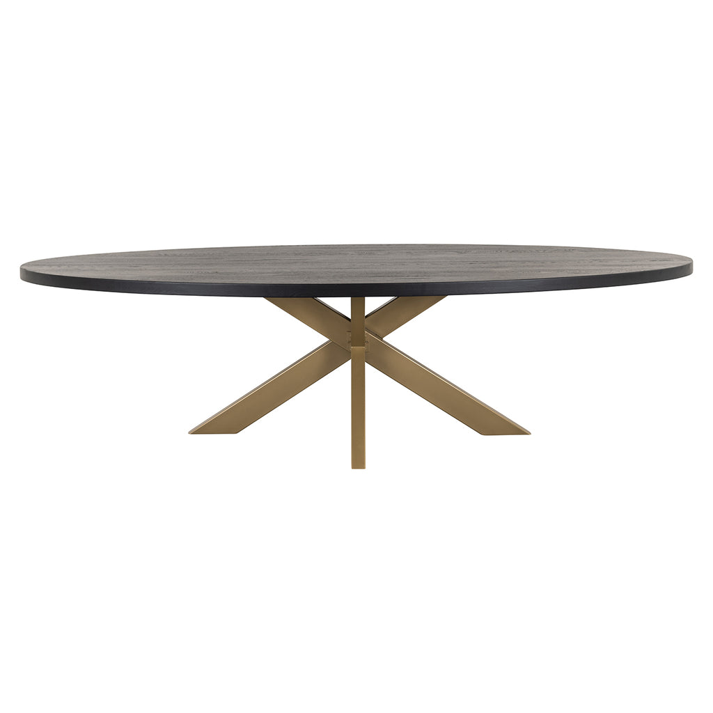 Dining table Watson black 235 incl. spider leg gold (Black)