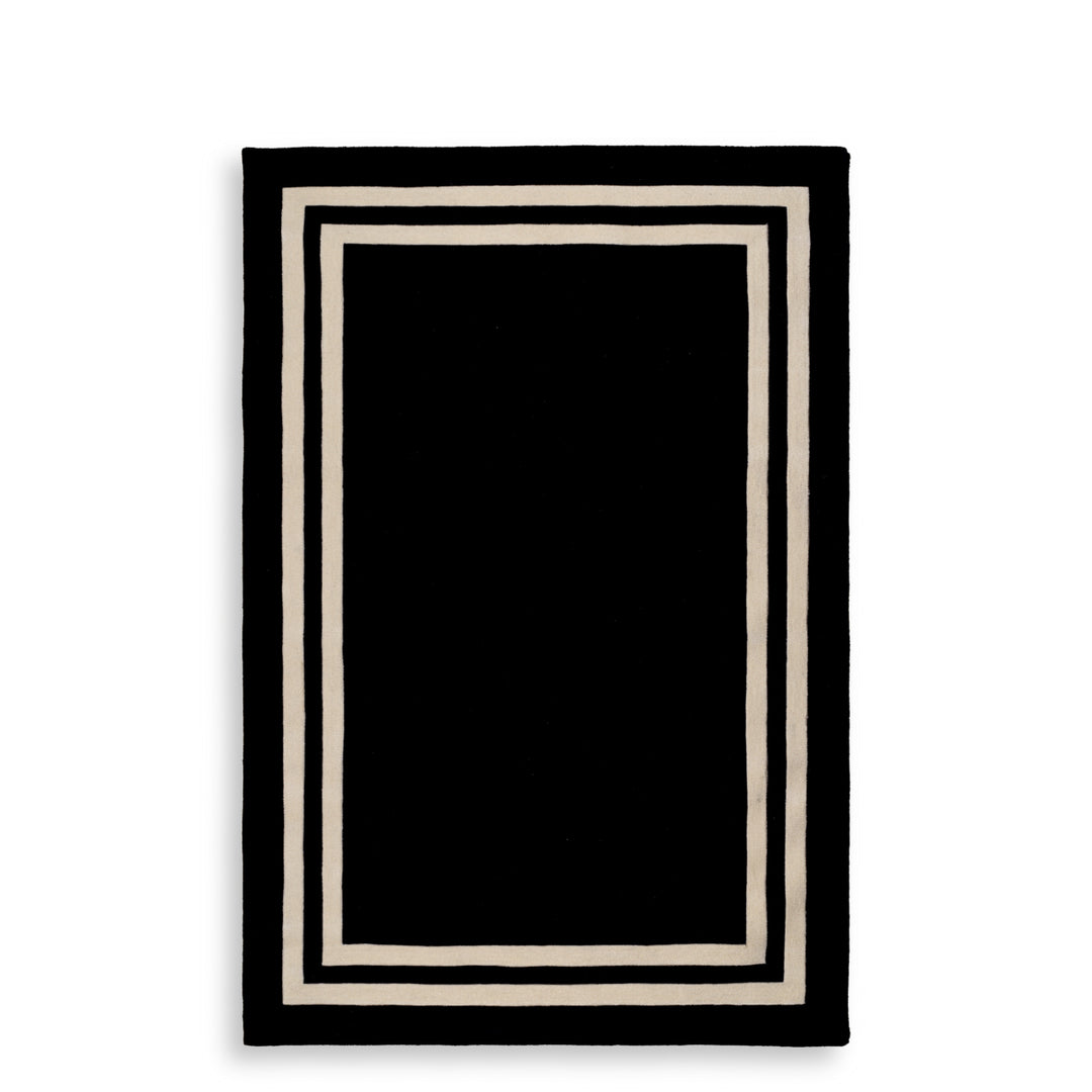 Eichholtz Vloerkleed Celeste Zwart en Off-White 200 x 300 cm