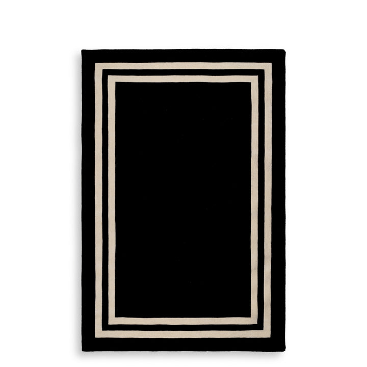 Eichholtz Vloerkleed Celeste Zwart en Off-White 200 x 300 cm
