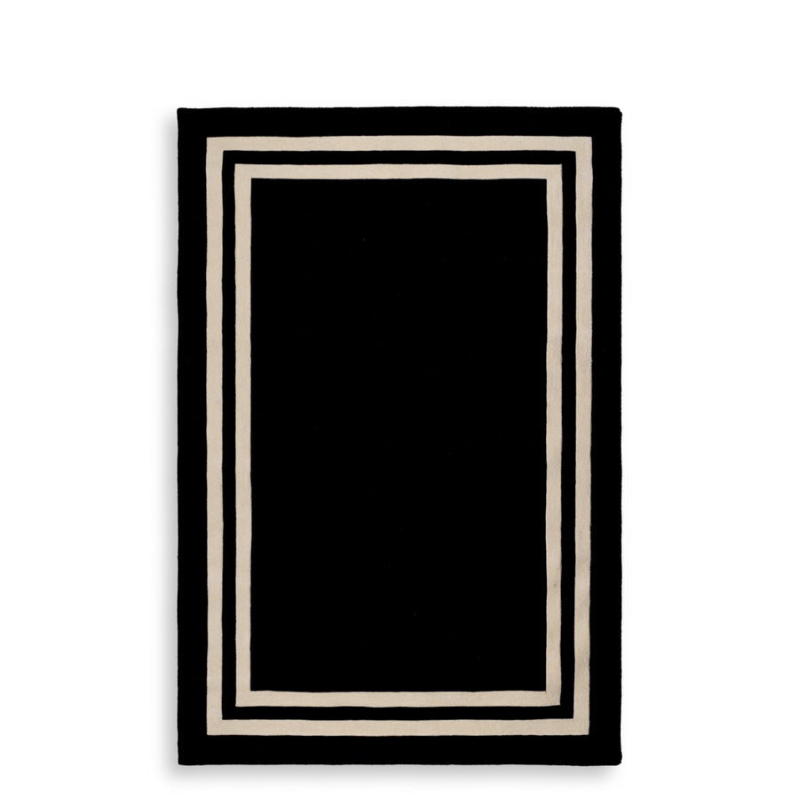 Eichholtz Vloerkleed Celeste Zwart en Off-White 200 x 300 cm
