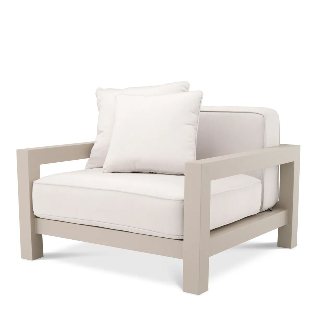 Eichholtz Outdoor Fauteuil Cap Antibes Sand Sunbrella Canvas