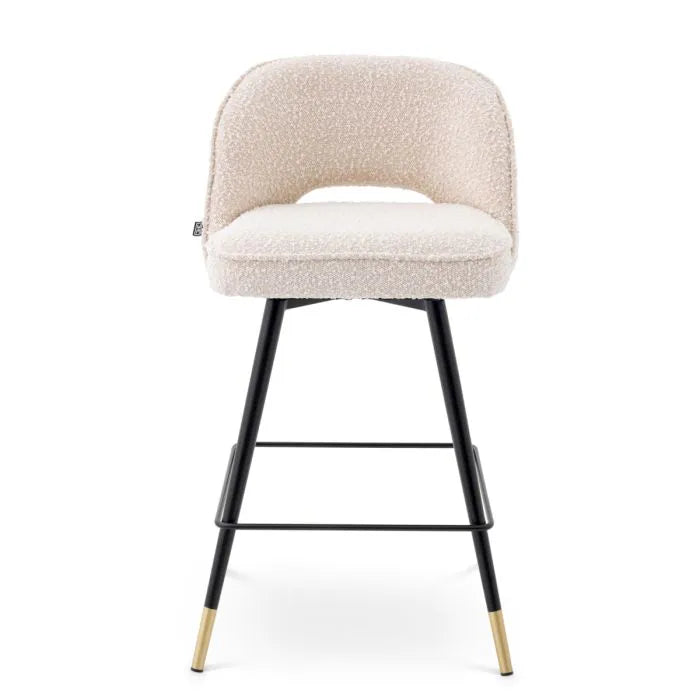 Eichholtz Counterstoel Cliff Bouclé Cream Set van 2