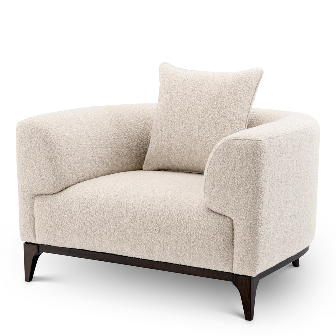 Eichholtz Fauteuil Brannan Bouclé Chalk White