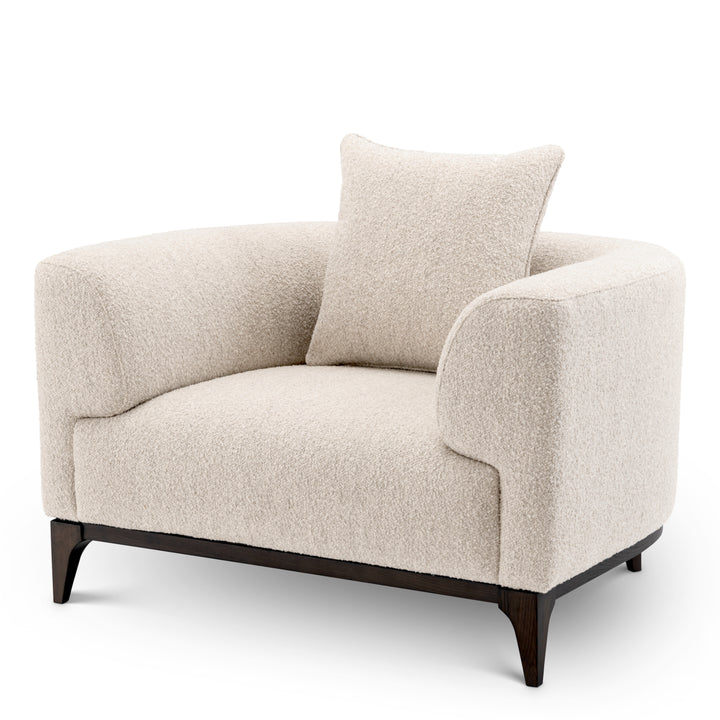 Eichholtz Fauteuil Brannan Bouclé Chalk White