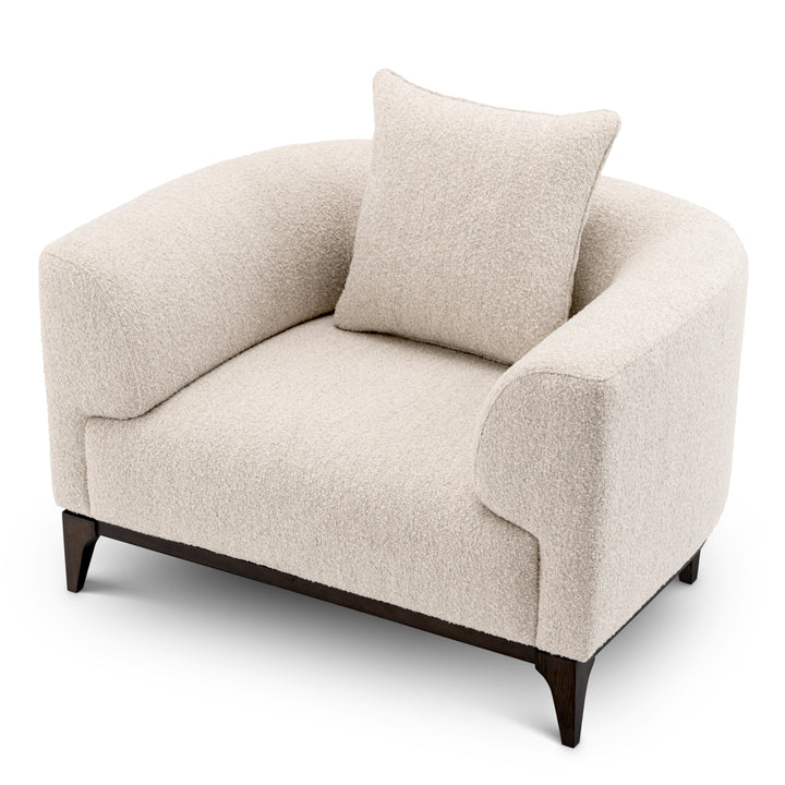 Eichholtz Fauteuil Brannan Bouclé Chalk White
