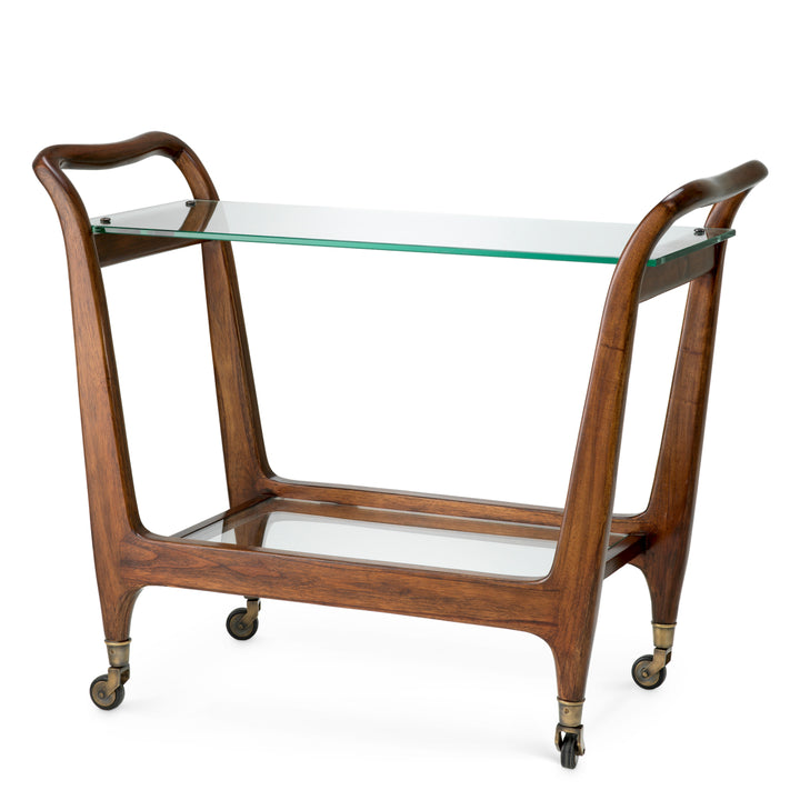Eichholtz Trolley Julianne Classic Brown Clear Glass