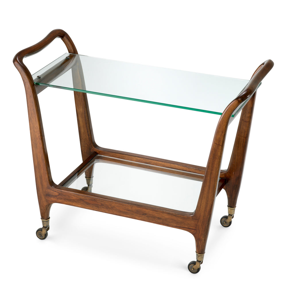 Eichholtz Trolley Julianne Classic Brown Clear Glass