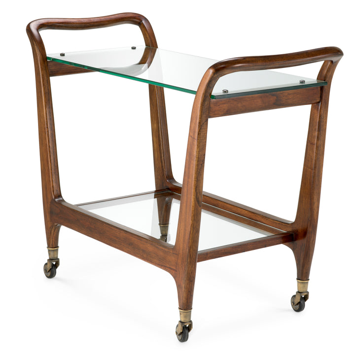 Eichholtz Trolley Julianne Classic Brown Clear Glass