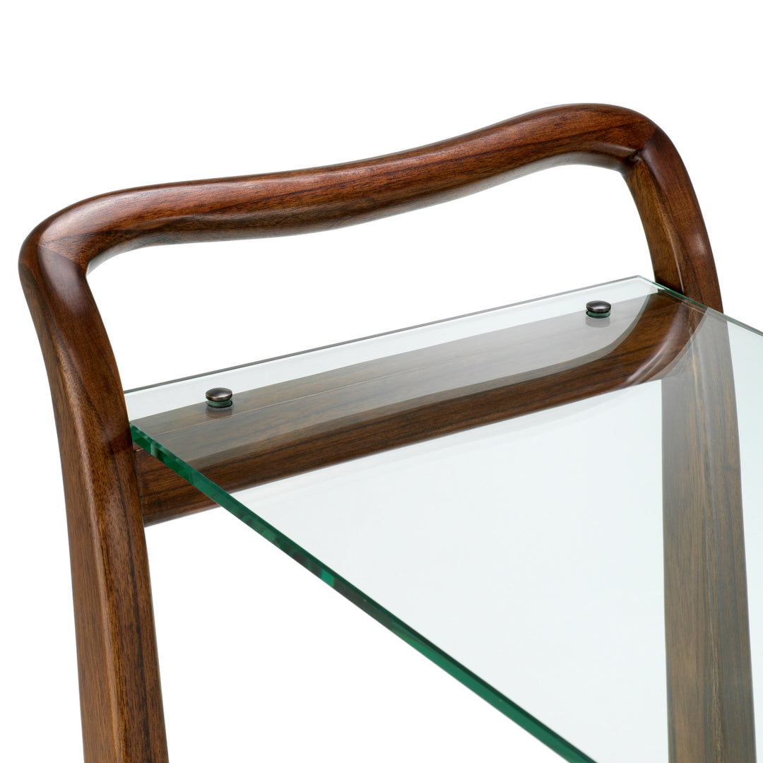 Eichholtz Trolley Julianne Classic Brown Clear Glass