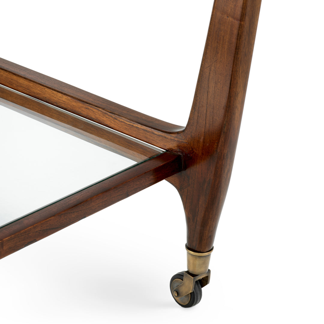 Eichholtz Trolley Julianne Classic Brown Clear Glass