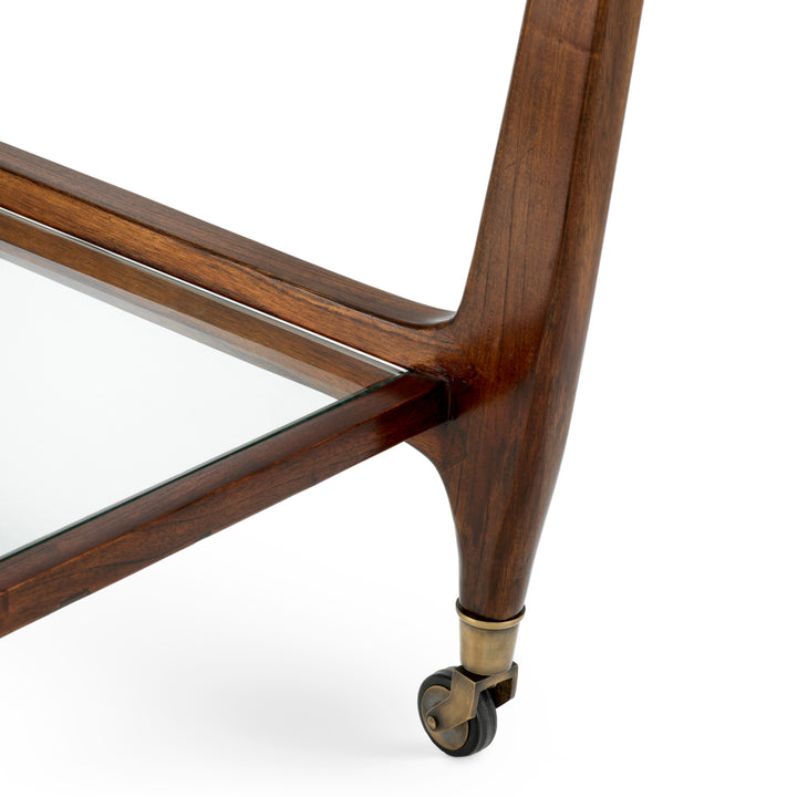Eichholtz Trolley Julianne Classic Brown Clear Glass
