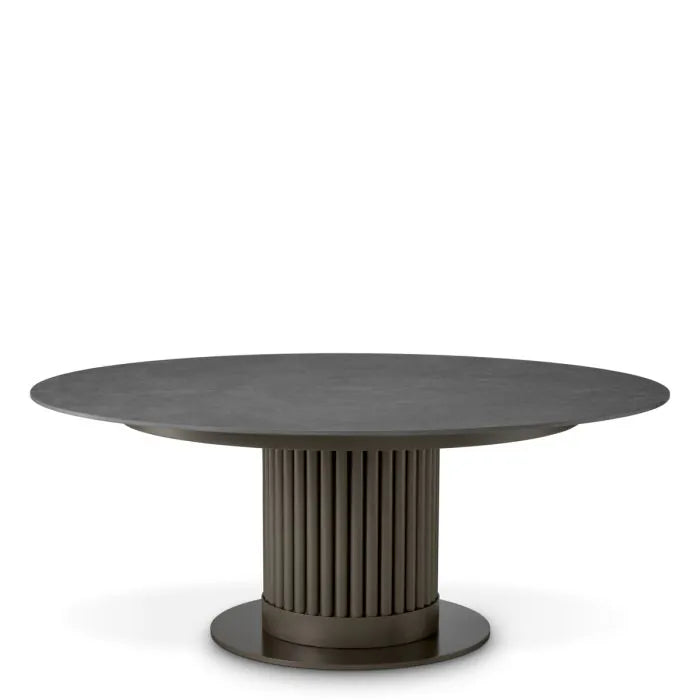 Eichholtz Outdoor Salontafel Volterra Round Bronze Grey Ceramic