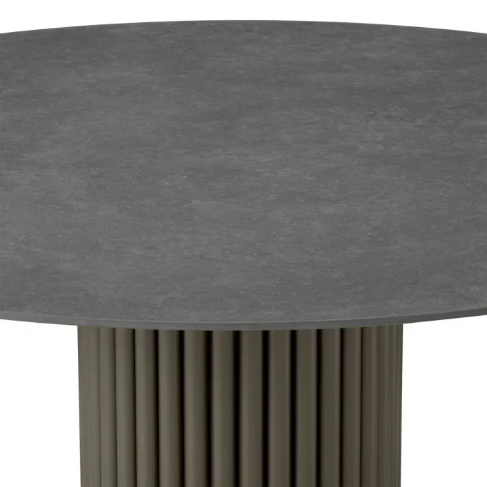 Eichholtz Outdoor Salontafel Volterra Round Bronze Grey Ceramic