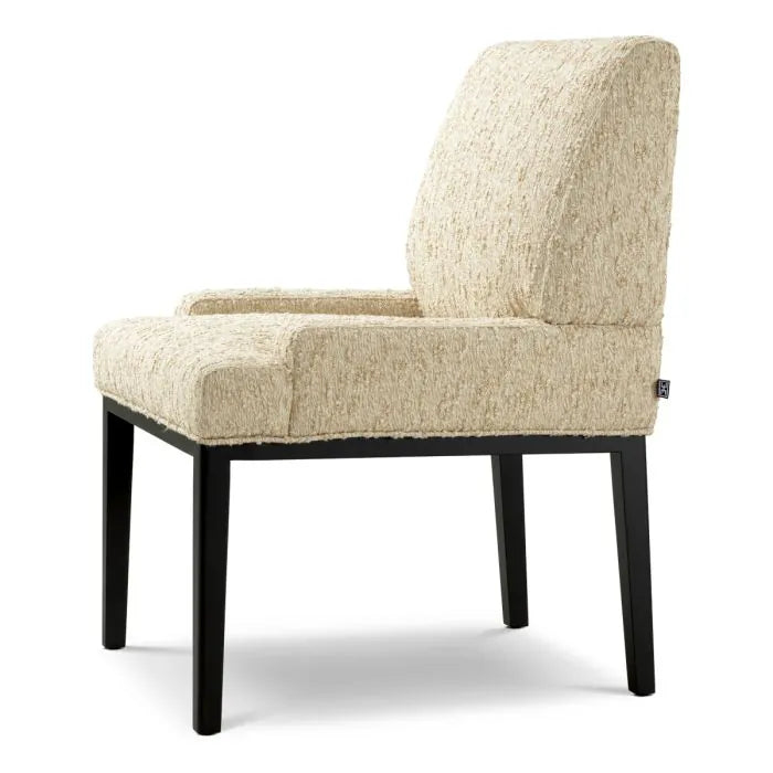 Eichholtz Eetkamerstoel Bromley Arden Natural met Armleuning