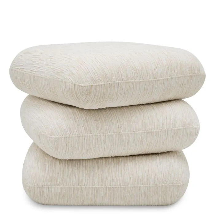 Eichholtz Draai Poef Greenwich Pelton Jacquard Off-White