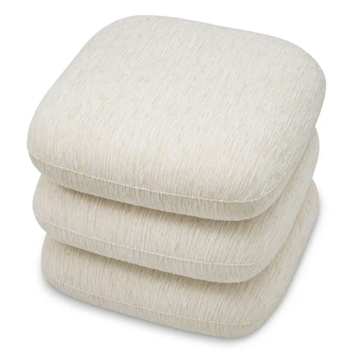 Eichholtz Draai Poef Greenwich Pelton Jacquard Off-White