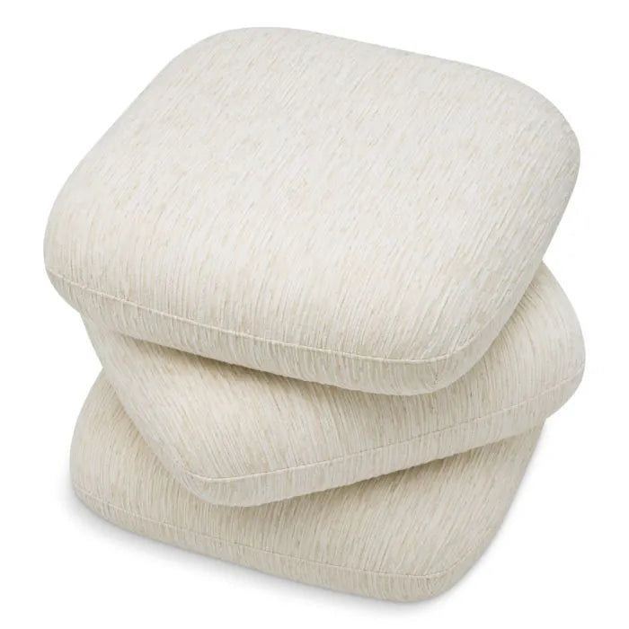 Eichholtz Draai Poef Greenwich Pelton Jacquard Off-White