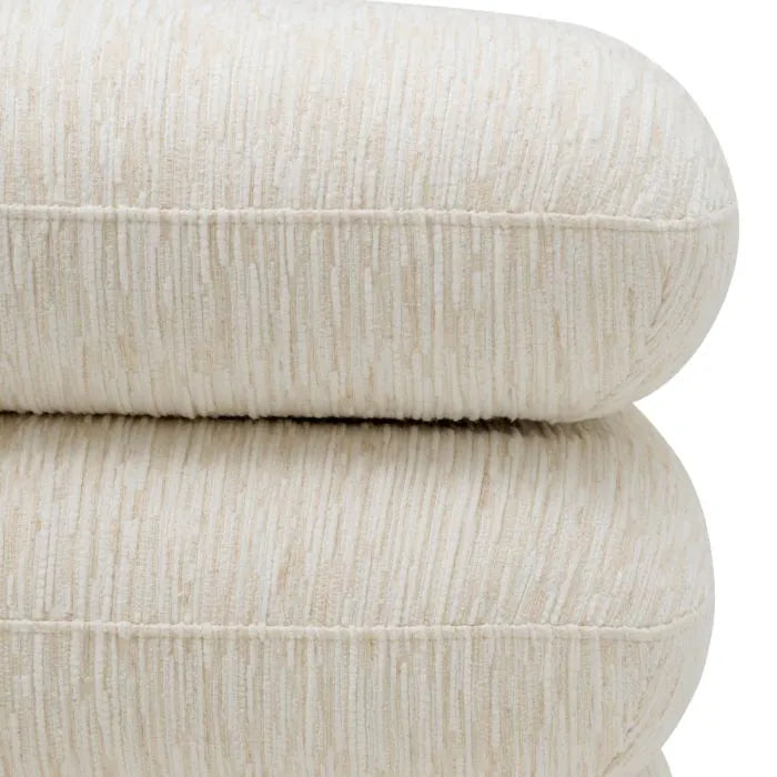 Eichholtz Draai Poef Greenwich Pelton Jacquard Off-White