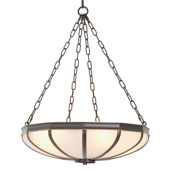 Eichholtz Kroonluchter Jenkins S Bronze Wit Glas