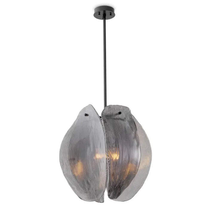 Eichholtz Kroonluchter Hibis Bronze Smoke Glass