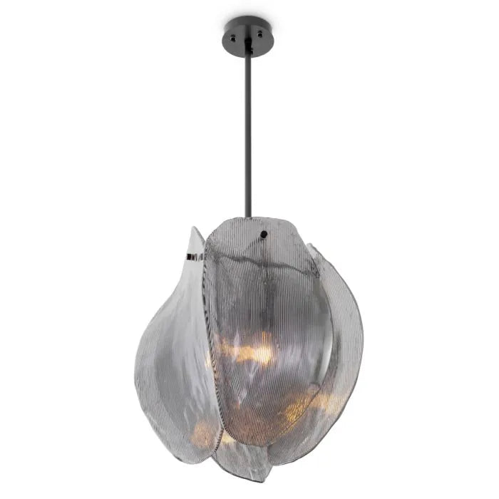 Eichholtz Kroonluchter Hibis Bronze Smoke Glass