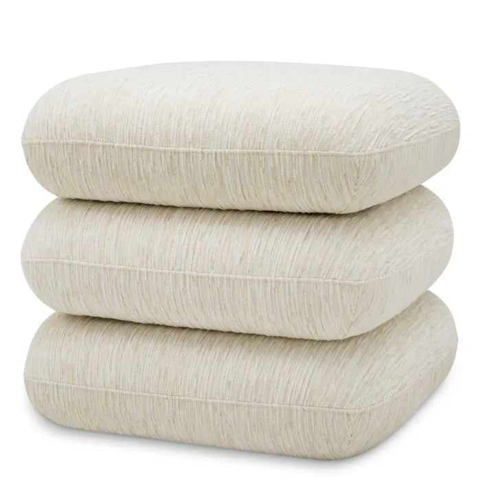 Eichholtz Draai Poef Greenwich Pelton Jacquard Off-White