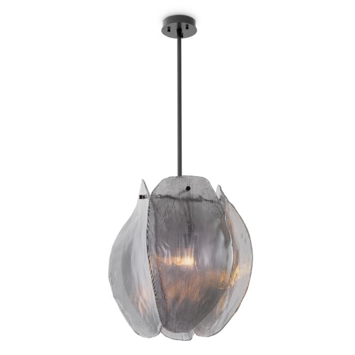 Eichholtz Kroonluchter Hibis Bronze Smoke Glass