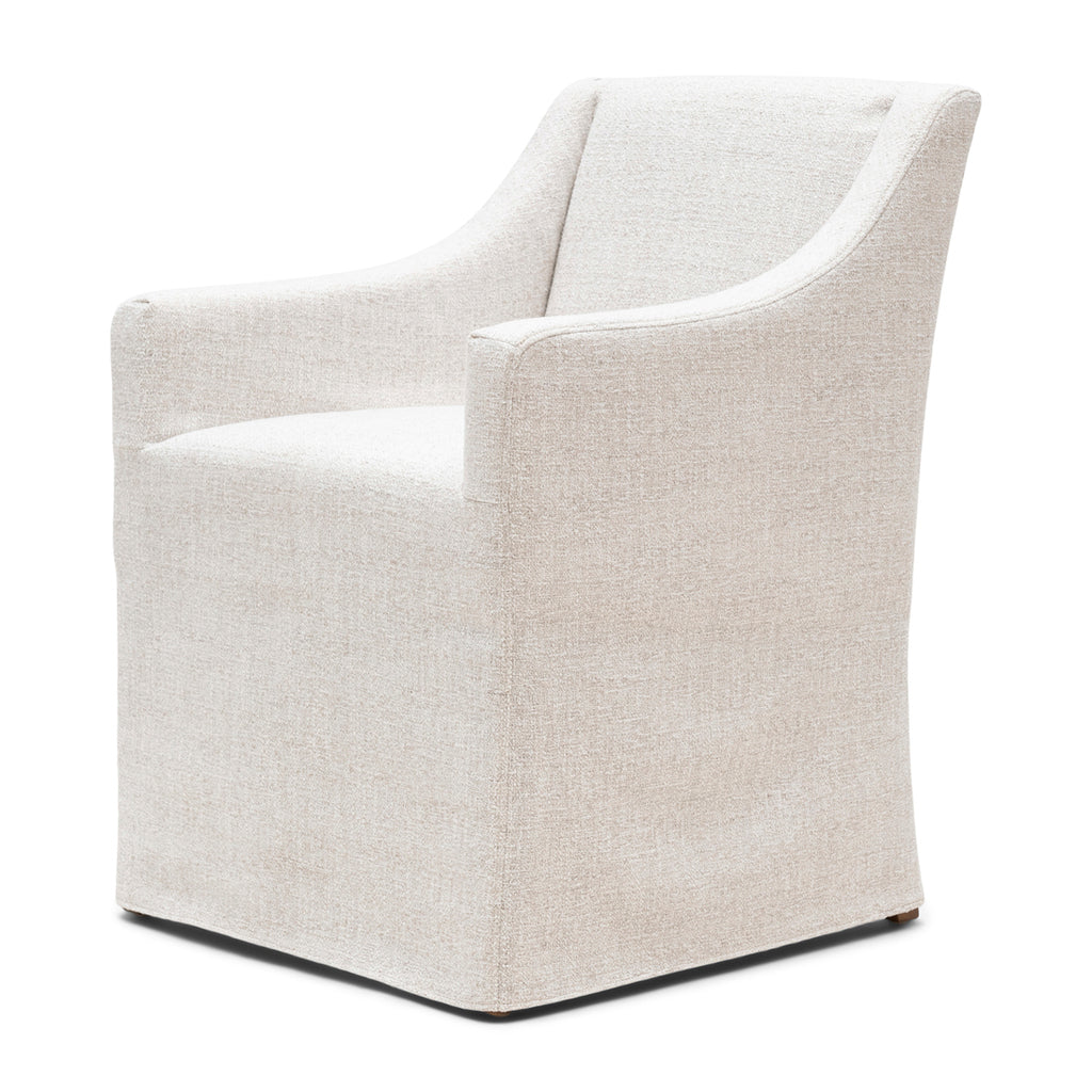 Rivièra Maison Firenze Dining Fauteuil w/Loose cover,Rich Tweed Antique Wh