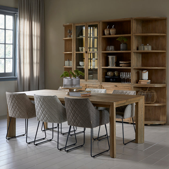 Rivièra Maison Esszimmerstuhl Frisco Drive Dark Taupe Belgium Weave