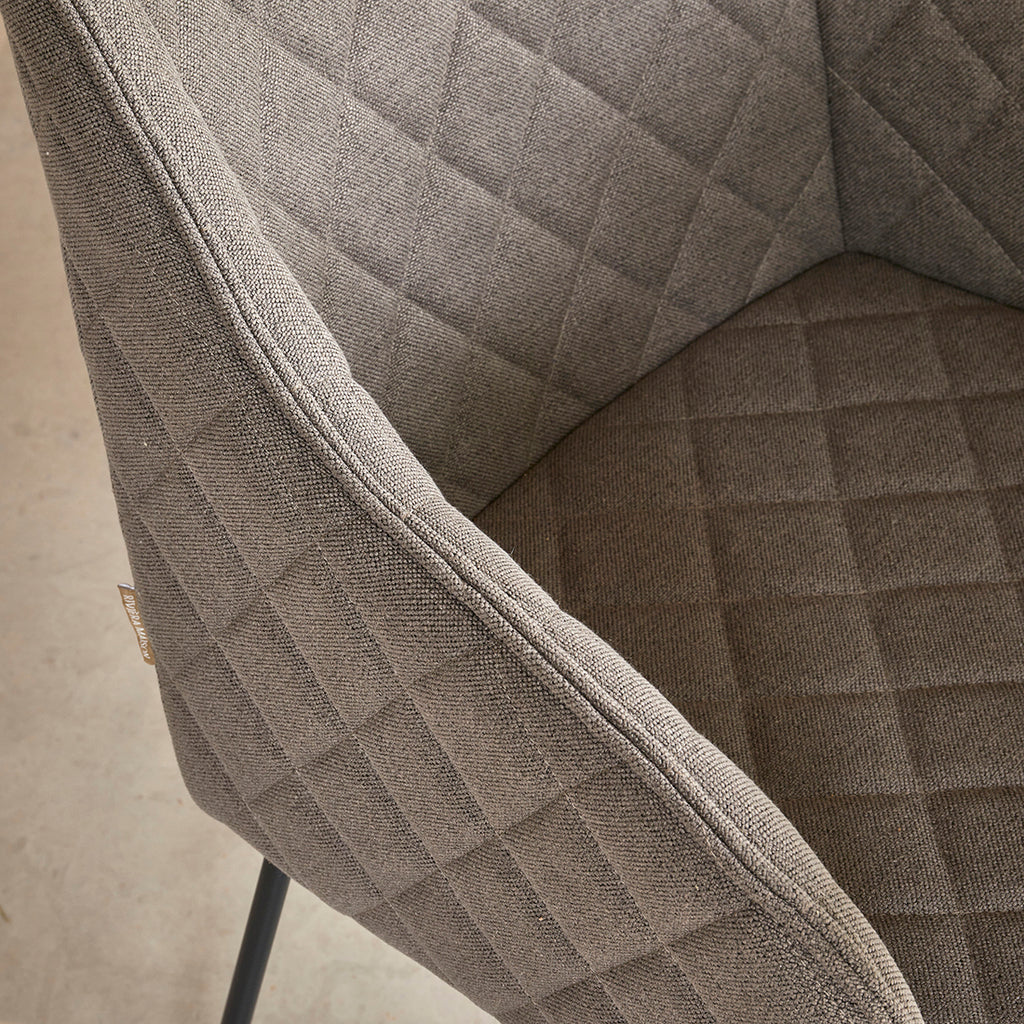 Rivièra Maison Esszimmerstuhl Frisco Drive Dark Taupe Belgium Weave