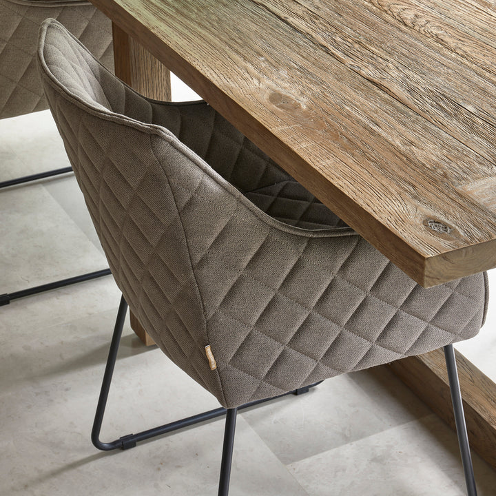 Rivièra Maison Esszimmerstuhl Frisco Drive Dark Taupe Belgium Weave