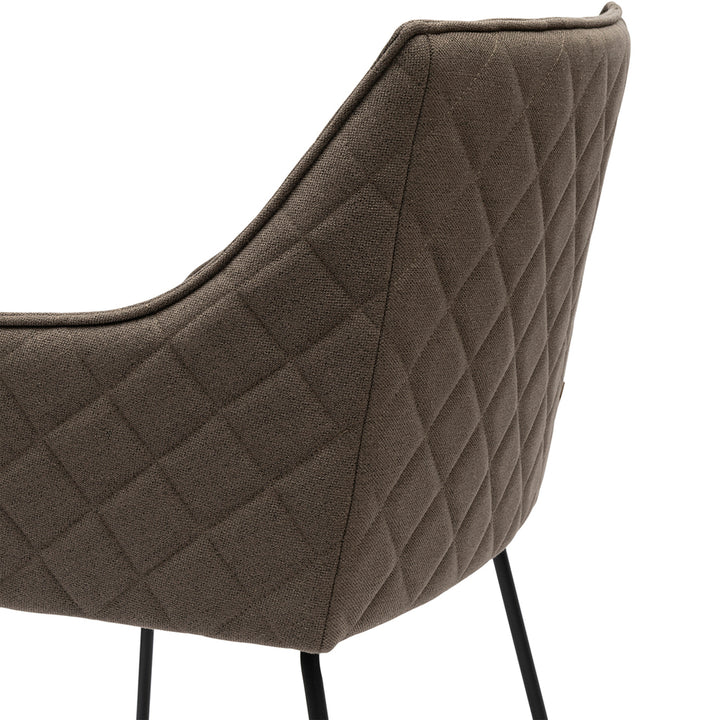Rivièra Maison Esszimmerstuhl Frisco Drive Dark Taupe Belgium Weave