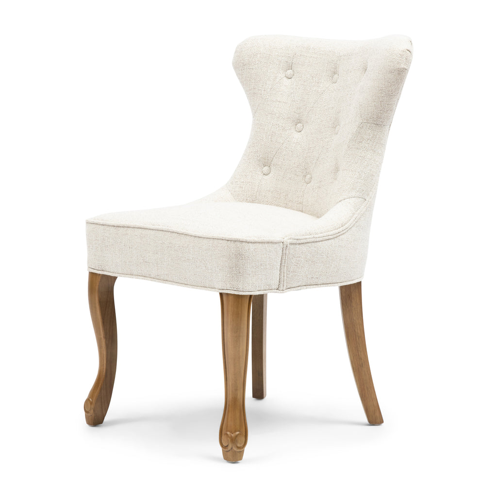 Rivièra Maison George Eetkamerstoel,Rich Tweed Antique White