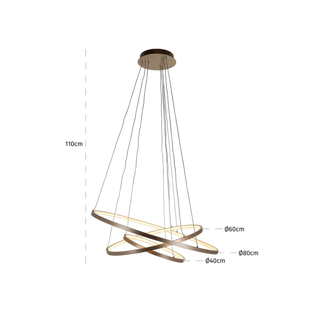 Amira gold pendant lamp