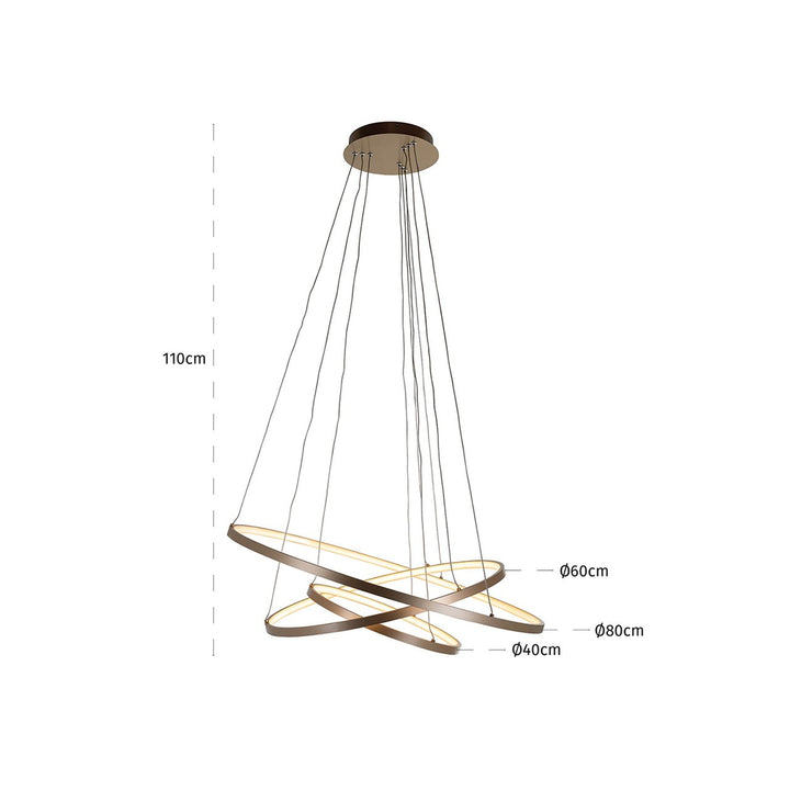 Amira gold pendant lamp
