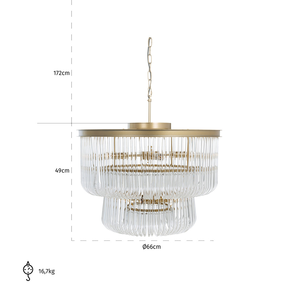 Pendant lamp Romy (Brushed Gold)