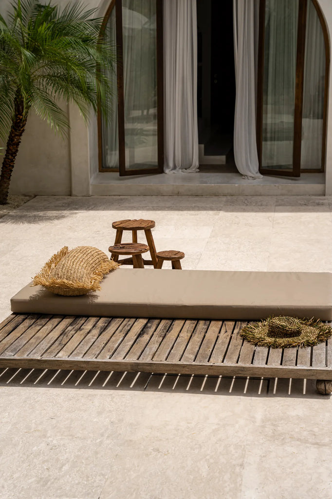 Het Raffia Kussen - Naturel - 35x100