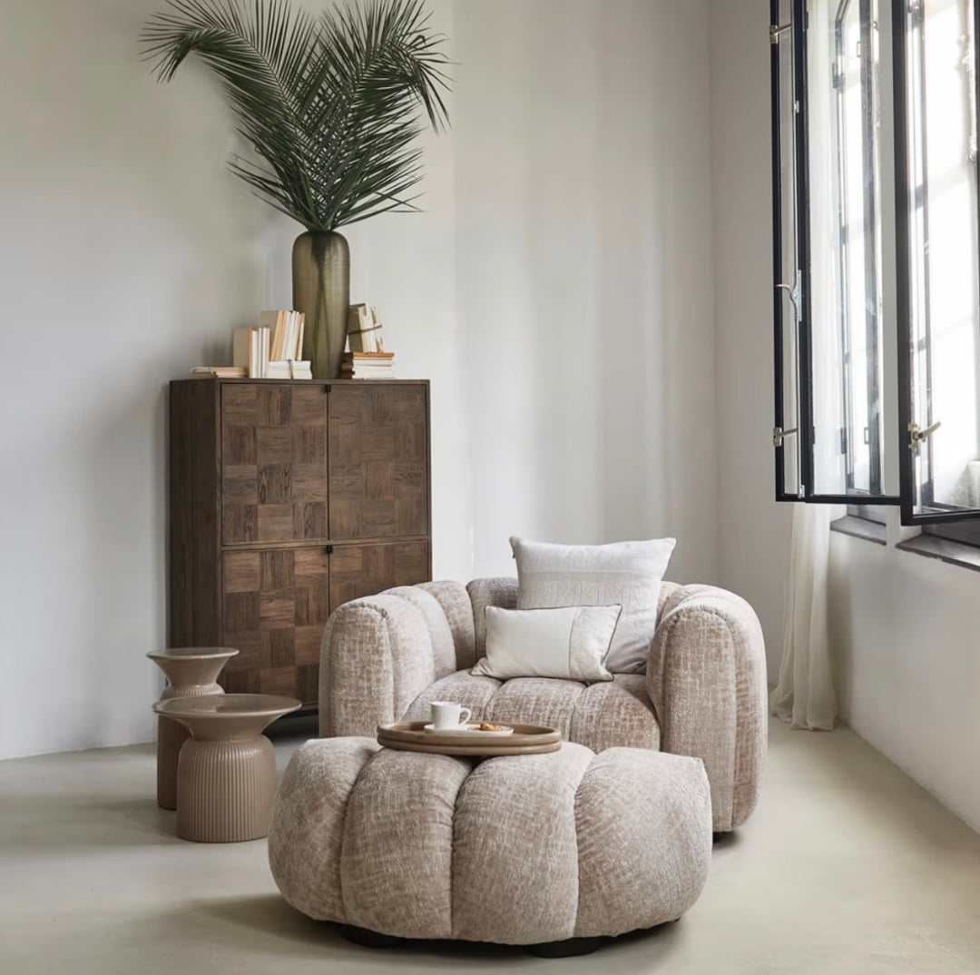 Hocker Vicenza Taupe