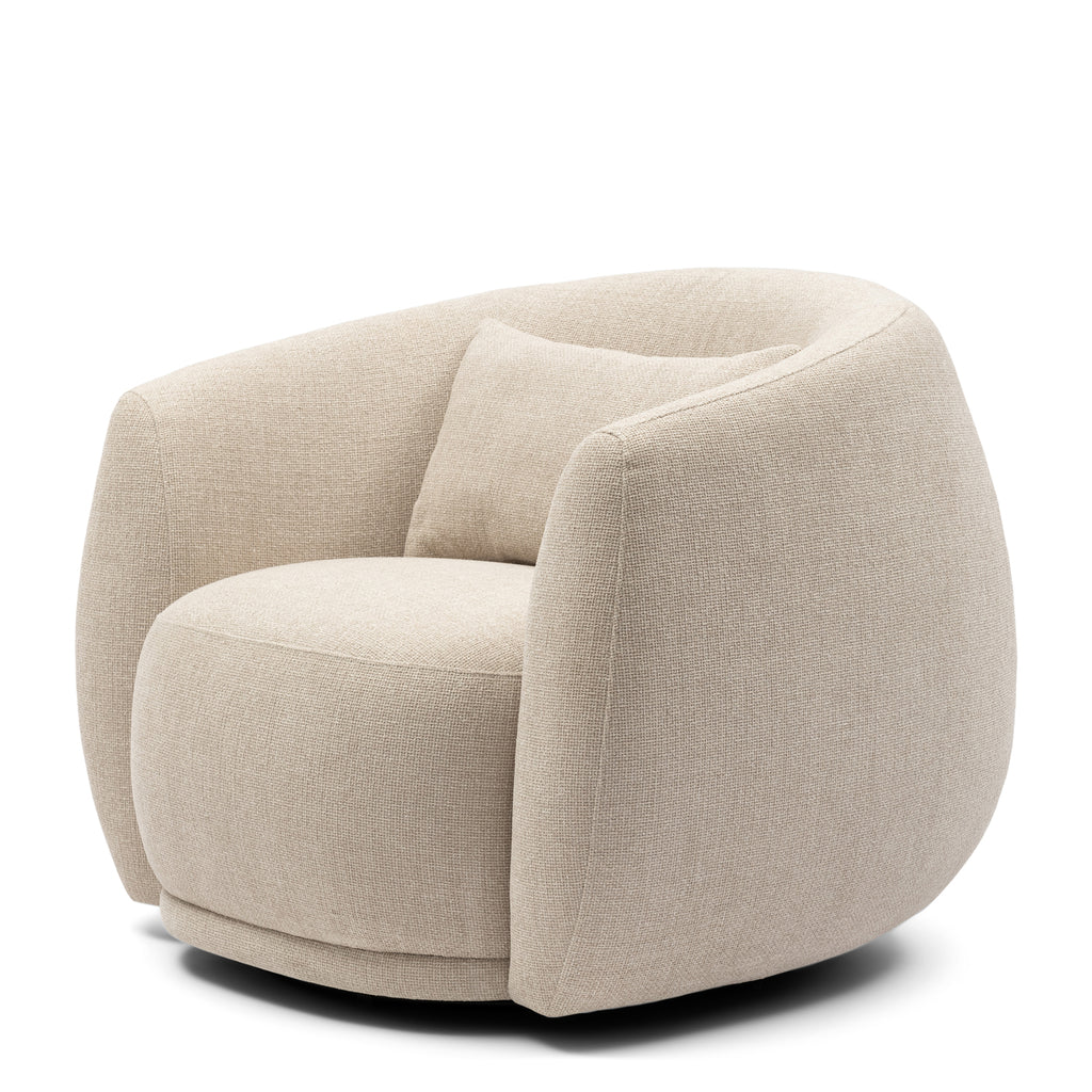 Rivièra Maison Leonardo Draaifauteuil Glossy Flax