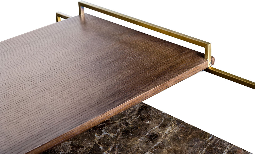 Architect Coffee Table Brushed Gold