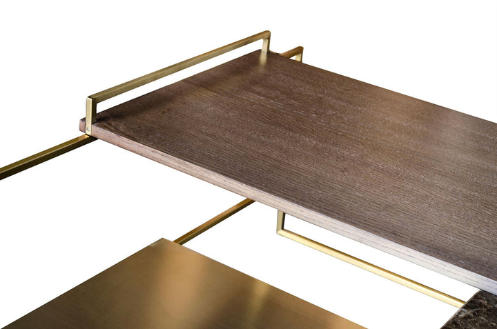 Architect Coffee Table Brushed Gold