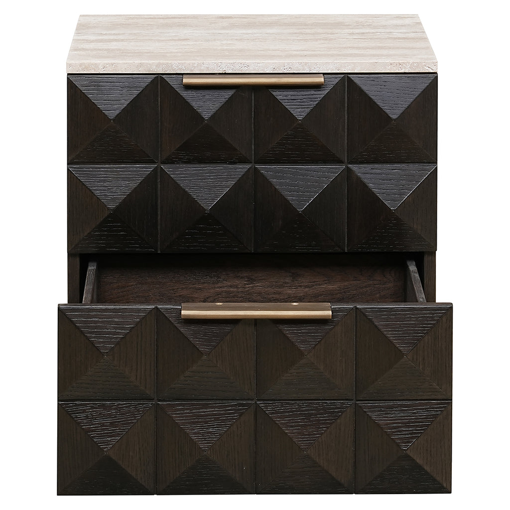 Nachtkastje Claremont met 2 laden