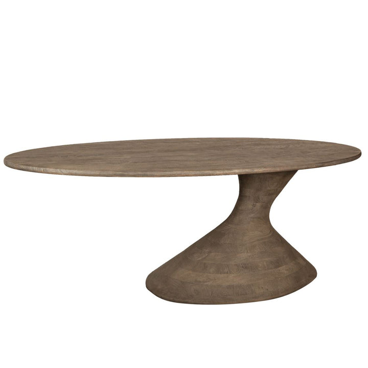 Nemo Grey Mango Wood Dining Table Oval 220 cm