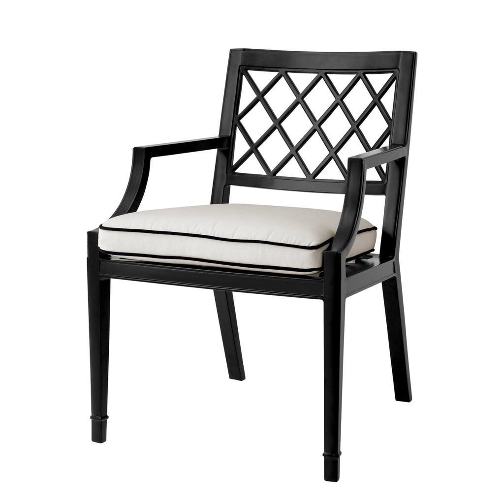 Eichholtz Outdoor Eetkamerstoel Paladium - Black Finish