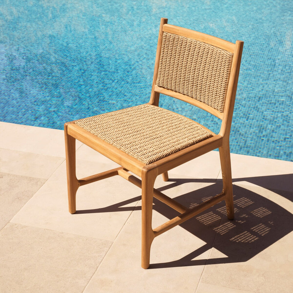 Eichholtz Buiten Eetkamerstoel Pivetti Natural Teak