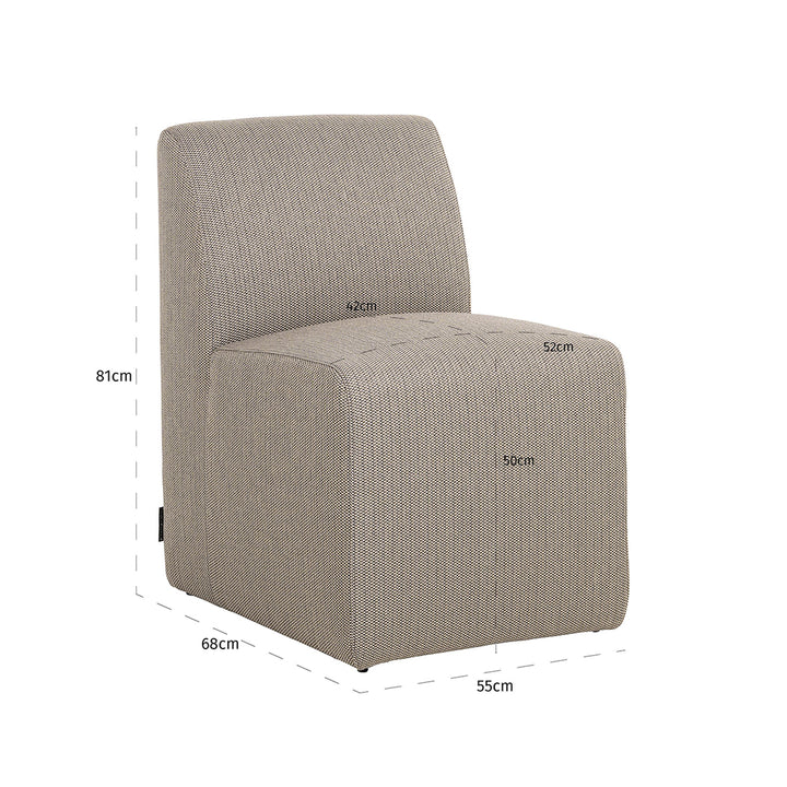 Outdoor dining chair Riva taupe (22085 Taupe)