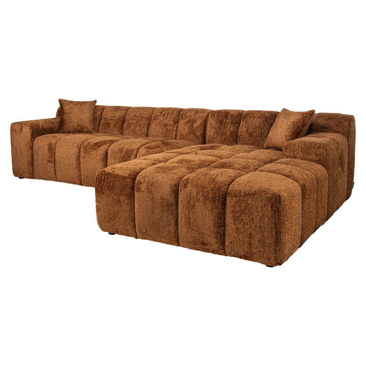 Richmond Bank Cube Lovely Cinnamon 3-zits + Lounge Rechts