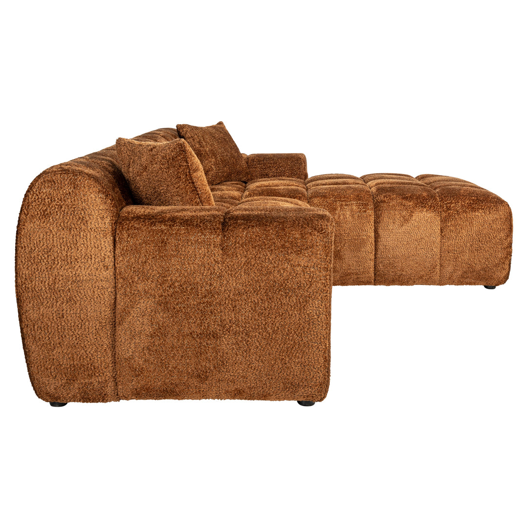 Richmond Bank Cube Lovely Cinnamon 3-zits + Lounge Rechts